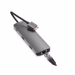 LINQ byELEMENTS LQ48011 station d'accueil 2 x USB 3.2 Gen 2 (3.1 Gen 2) Type-C Noir, Gris - Vue supplémentaire 7