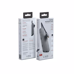 LINQ byELEMENTS LQ48011 station d'accueil 2 x USB 3.2 Gen 2 (3.1 Gen 2) Type-C Noir, Gris - Vue supplémentaire 9