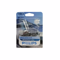 Ampoule halogène PHILIPS HB3 WhiteVision Ultra 12V, 60W, 1 pièce