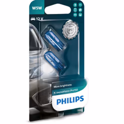 Ampoule secondaire PHILIPS W5W X-tremeVision Pro150 12V/5W, 2 pièce