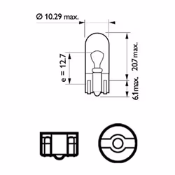 Ampoule secondaire PHILIPS W5W X-tremeVision Pro150 12V/5W, 2 pièce