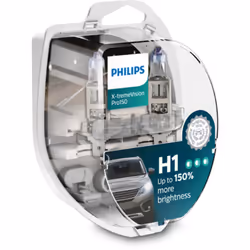 Ampoule halogène PHILIPS H1 X-tremeVision Pro150 12V/55W, 2 pièce