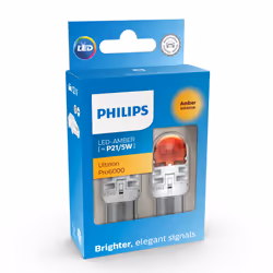 Philips Ultinon Pro6000 SI 11499AU60X2 Lampe de signalisation automobile, 12 V, P21/5W, LED, 2 pièce(s)