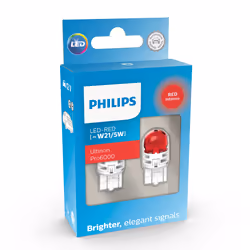 Philips Ultinon Pro6000 SI 11066RU60X2 Lampe de signalisation automobile, 12 V, W21/5W, LED, 2 pièce(s)