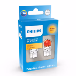 Philips Ultinon Pro6000 SI 11066AU60X2 Lampe de signalisation automobile, 12 V, W21/5W, LED, 2 pièce(s)
