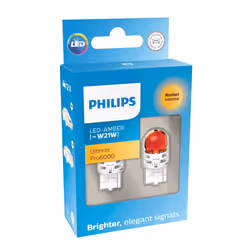 Philips Ultinon Pro6000 SI 11065AU60X2 Lampe de signalisation automobile, 12 V, W21W, LED, 2 pièce(s)