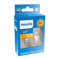 Philips Ultinon Pro6000 SI 11961AU60X2 Lampe de signalisation automobile, 12 V, W5W, LED, 2 pièce(s)