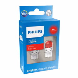 Philips Ultinon Pro6000 SI 11065RU60X2 Lampe de signalisation automobile, 12 V, W21W, LED, 2 pièce(s)