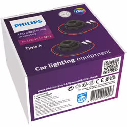 Philips 11184X2, Adaptateur, Noir, LED, H7-LED, 5,5 g, 97 mm
