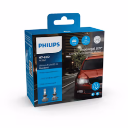 Philips Ultinon Pro6000 Standard 11972U60SX2 Lampe pour éclairage avant, 17 W, 12 V, H7, LED, 5800 K, 2 pièce(s)