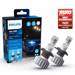 Philips Ultinon Pro6000 Boost 11342U60BX2 Lampe pour éclairage avant automobile, 18 W, 12 V, H4, LED, 5800 K, 2 pièce(s)