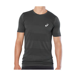 Maillot de sport Homme ASICS Seamless - Gris foncé - Manches courtes - Multisport