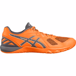 ASICS CONVICTION X, Chaussure de course, Mâle, Gris, Orange, Adulte, EUE, Monochromatique