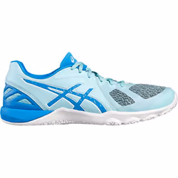 ASICS CONVICTION X, Chaussure de course, Femelle, Bleu, Blanc, Adulte, EUE, Monochromatique