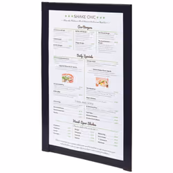 Protège-menu Magnétique A4 Noir MC-MGA4-BL - Securit® : Une solution élégante pour une présentation dynamique de vos menus L' ...