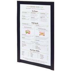 Protège-menu magnétique A4 noir - Noir