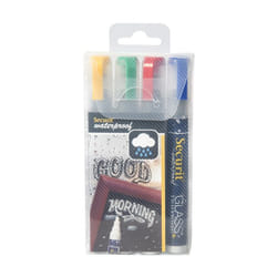 Securit SMA610-V4 marqueur à craie liquie Bloc Bleu, Vert, Rouge, Jaune 4 pièce(s)