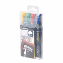 Securit SMA610-V4 marqueur à craie liquie Bloc Bleu, Vert, Rouge, Jaune 4 pièce(s)