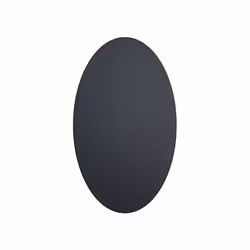 Securit CS-OVAL-8, 85 x 50 mm, Polyvinyl chloride (PVC), Noir