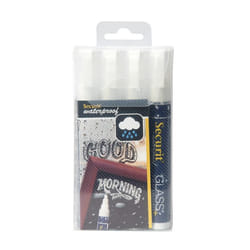 Securit SMA610-V4-WT marqueur à craie liquie Bloc Blanc 4 pièce(s)