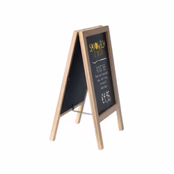 Securit SBS-B-MNI tableau à craie et accessoires Noir Mélamine, Résine, Bois