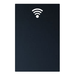 Securit FB-WIFI tableau à craie et accessoires Noir Mélamine, Résine, Velcro
