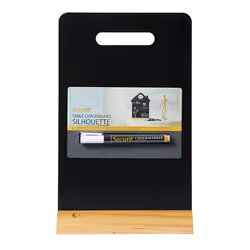 Securit FBT-CARRY tableau à craie et accessoires Noir, Bois Mélamine, Résine, Velcro