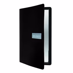 Securit MC-LRA4-RWBL, A4, Cuir, Métal, Noir, Mat, Vernis, Angles arrondis