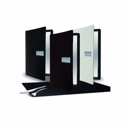 Securit MC-LRA4-RWBR A4 Cuir, Métal Noir 1 pièce(s)