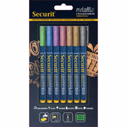 Securit BL-SMA100-V7-MT, Bleu, Or, Vert, Rose, Violet, Argent, 7 pièce(s)