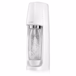 SodaStream Spirit, Polyéthylène téréphthalate (PET), Transparent, Blanc, 1 L, 60 L