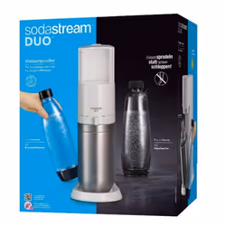 SodaStream DUO, Acier inoxydable, Blanc, 1 L, 60 L, 440 mm, 366 mm, 191 mm