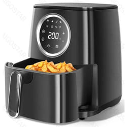 Aigostar 8719138810512 friteuse Unique 4,2 L Autonome 1400 W Friteuse d’air chaud Noir