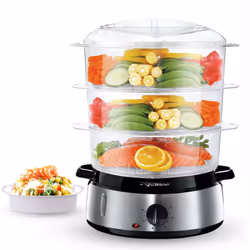 Description générale Le cuiseur vapeur électrique Aigostar Fitfoodie Steel 30INA est conçu pour vous aider à préparer des rep ...