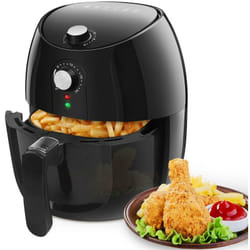 Aigostar - Hayden - Friteuse à air chaud 1500 w, 3,5L. Minuterie et thermostat, panier anti-adhérant, arrêt automatique. Sans bpa, facile à nettoyer.