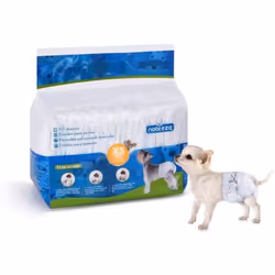 Nobleza Couches chien couches femelles de formation de chiot femelle jetables super absorbant Wraps pour animaux de compagnie ...