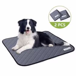 Nobleza - tapis ultra absorbant pour chien grande taille, tapis propreté chien educateur chiot lavable,Lot de 2, 75×89CM