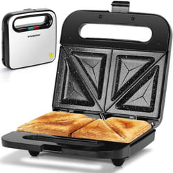 Lamo Pro - Appareil à Croque Monsieur, Revêtement Céramique Antiadhésif, Contrôle Automatique de La Température 180-200?, Rangement Vertical 750W