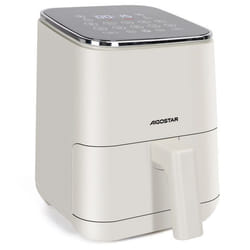 Aigostar Friteuse à air 2L Air Fryer 1200W avec 8 programmes et écran tactile LED Grille amovible antiadhésive Sans BPA