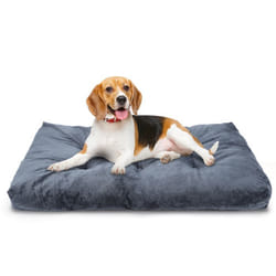 Nobleza - Coussin Chien Grande Taille, Panier Chien Lavable, Coussin pour Chien Anti Stress, Gris Foncé, 80x50cm
