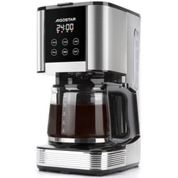 Cora - Cafetière filtre Programmable 24h, Capacité 1,5L, Écran LCD, Cafetiere electrique 14 tasses, acier inoxydable, 1000W