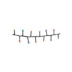 Guirlande scintillante compact EDM - esprit de Noël - multicolore et blanc chaud - ampoules LED - 11 m - 72248