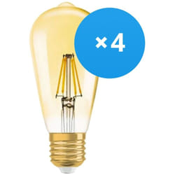 Lot 4x Ledvance Vintage 1906 led E27 Poire Claire 6.5W 725lm -