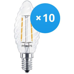 Lot 10x Philips Corepro led Bougie E14 Torsadée Bougie Filament