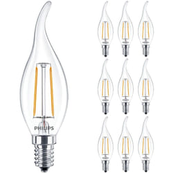 Lot 10x Philips Corepro led Bougie E14 Bent-tip Filament Claire