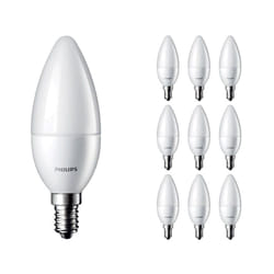 Lot 10x Philips Corepro LED Bougie E14 Dépolie 2.8W 250lm - 827