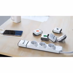 Allocacoc 10013/PSMDFR multiprise 1 m 3 sortie(s) CA Intérieure Blanc