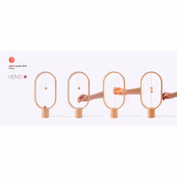 Allocacoc Heng Balance lampe de table LED Bois
