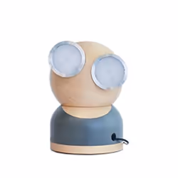 Allocacoc GoggleLamp Mr Watt, Gris, Bois, Aluminium, Bois, Universel, Moderne, 5 W, 3000 K