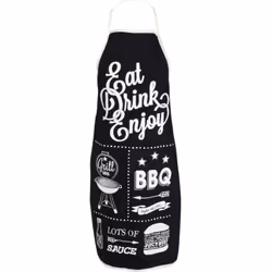 Tablier de cuisine Eat Drink Enjoy - (Marque non disponible) Ce tablier de cuisine est parfait pour les amateurs de barbecue ...